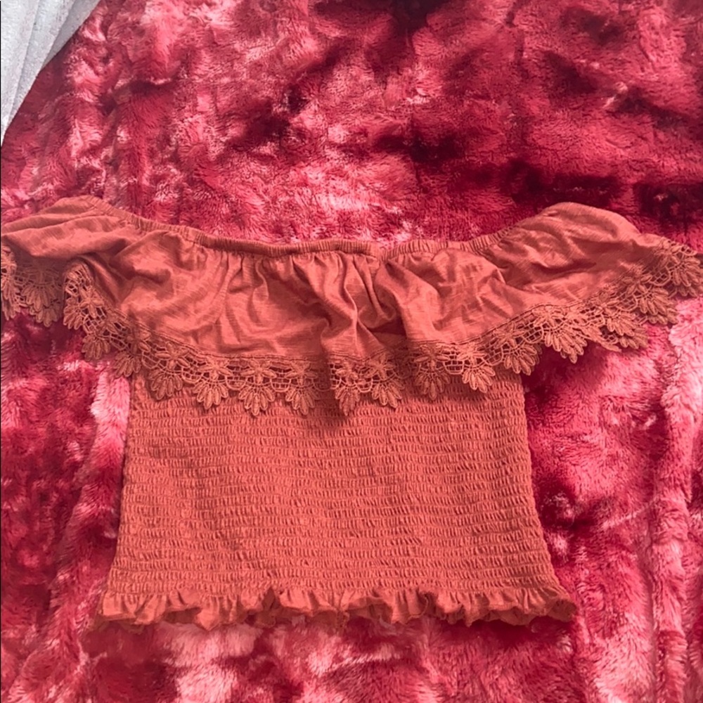 Off-the-shoulder blouse